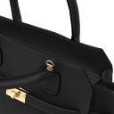 Origami Bolso en Piel Negro TL142507