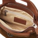 Nomade Pochette in Pelle Scamosciata con Frange Cognac TL142496