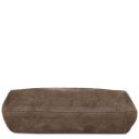 Nomade Bolso Noche en Piel de Gamuza con Flecos Marrón topo oscuro TL142496