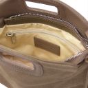 Nomade Suede Leather Fringe Clutch Темный серо-коричневый TL142496