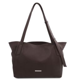 TL Bag Soft Leather Shopping bag Dark Brown TL142230