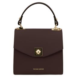 TL Bag Sac à Main en Cuir Marron foncé TL142203