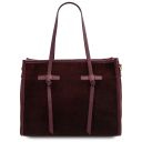 Frame Suede Leather Shoulder bag Bordeaux TL142513
