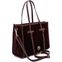 Frame Suede Leather Shoulder bag Bordeaux TL142513