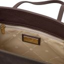 Frame Suede Leather Shoulder bag Dark Brown TL142513