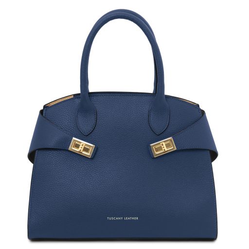 Coccola Borsa a Mano in Pelle Blu scuro TL142421
