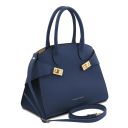 Coccola Leather Handbag Dark Blue TL142421