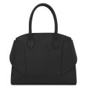 Formentera Sac à Main en Cuir et Trousse de Toilette en Cuir Souple Noir TL142524