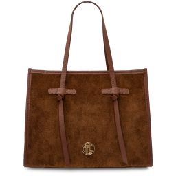 Frame Suede Leather Shoulder bag Brown TL142513