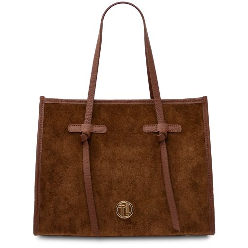 Frame Suede Leather Shoulder bag Brown TL142513