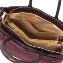 Tenace Suede Leather Handbag Bordeaux TL142525