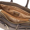 Tenace Suede Leather Handbag Dark Taupe TL142525