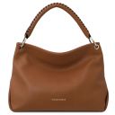 TL Bag Sac Bandoulière en Cuir Souple Cognac TL142087