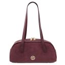 Eclaire Suede Leather Shoulder bag Bordeaux TL142516