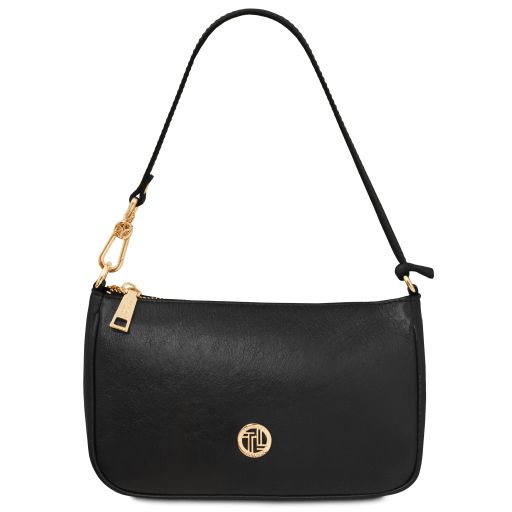 Parfait Sac à Main en Cuir Metallic Noir TL142543