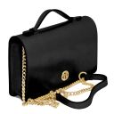 Opera Metallic Leather With Chain Strap Black TL142519