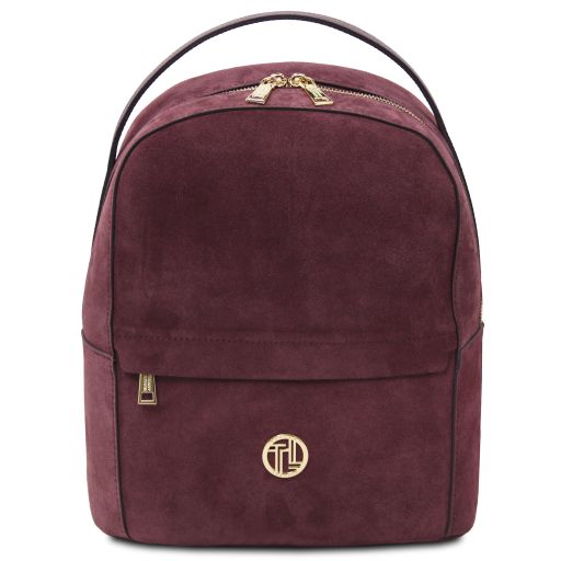 Volta Suede Leather Backpack Bordeaux TL142517