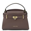 Maisy Handtasche aus Leder Dunkel Taupe TL142459