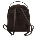 Volta Suede Leather Backpack Dark Brown TL142517