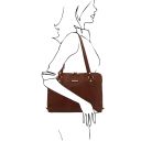 Ravenna Damen Business Tasche aus Leder Braun TL142426
