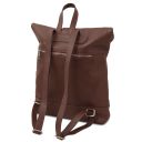 London Soft Leather Backpack Coffee TL142502