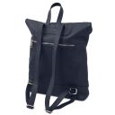 London Soft Leather Backpack Dark Blue TL142502