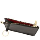 Leather Card Holder With Handle Black TL142544