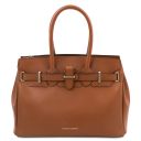 TL Bag Handtasche aus Leder Cognac TL142174