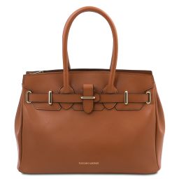TL Bag Sac à Main en Cuir Cognac TL142174