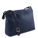 TL Bag Borsa a Tracolla in Pelle Morbida Blu scuro TL142007