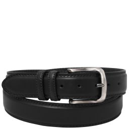 Classic Tuscan Padded Leather Belt 40mm Black TL142529