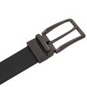Eleganter Wendegürtel 35mm aus Glattem Leder Schwarz TL142542