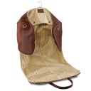 Antigua Borsone da Viaggio/Porta Abiti in Pelle Marrone TL142341