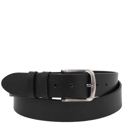 Handcrafted Leather Belt 40mm for Jeans Black TL142527