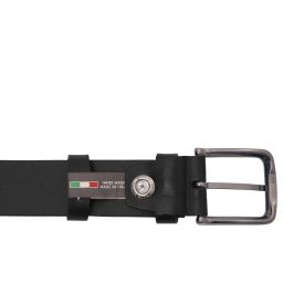 Handcrafted Leather Belt 35mm for Jeans Black TL142526