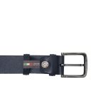 Ceinture Classique Toscane en Cuir Rembourrée 40mm Bleu foncé TL142529