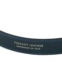 Elegant Nubuck Leather Belt 35mm Dark Blue TL142533