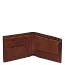 Exclusive 2 Fold Leather Wallet for men With Coin Pocket Brown TL142552