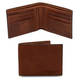 Exclusive 2 Fold Leather Wallet for men Коричневый TL142553