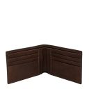 Exclusive 2 Fold Leather Wallet for men Dark Brown TL142553