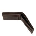 Exclusive 2 Fold Leather Wallet for men Dark Brown TL142553