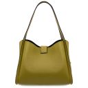Soave Soft Leather Handbag Pastel yellow TL142583