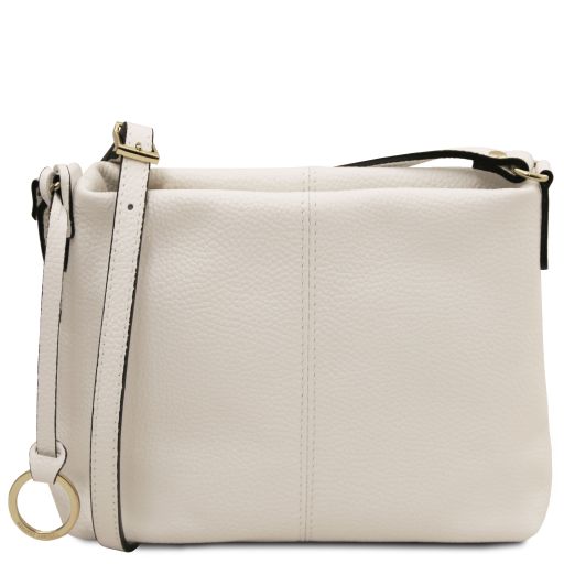 TL Bag Soft Leather Shoulder bag White TL141720