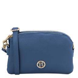 Lily Borsa a Tracolla in Pelle Morbida Denim TL142375