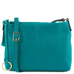 TL Bag Umhängetasche aus Weichem Leder Turquoise TL141720