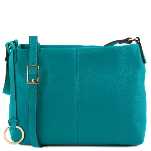TL Bag Umhängetasche aus Weichem Leder Turquoise TL141720