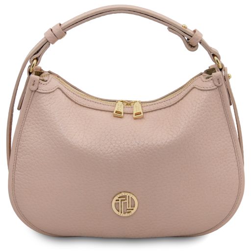 Hoblò Borsa a Mano in Pelle Morbida Nude TL142563