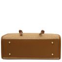 Frame Straw Effect Shoulder bag Коньяк TL142566