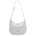 Hoblò Borsa a Mano in Pelle Morbida Bianco TL142563
