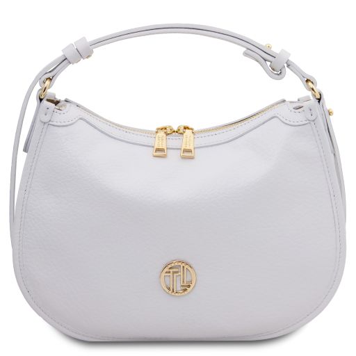 Hoblò Borsa a Mano in Pelle Morbida Bianco TL142563